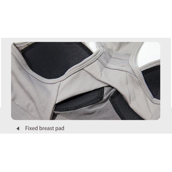 Shockproof Plus Cup Sports Bra Womens Fixed Breast Pad With Shoulder Strap