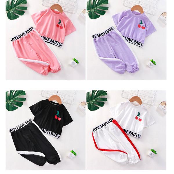 Summer Short Sleeved Suit Spring Children'S Clothing Girls Casual Suit
