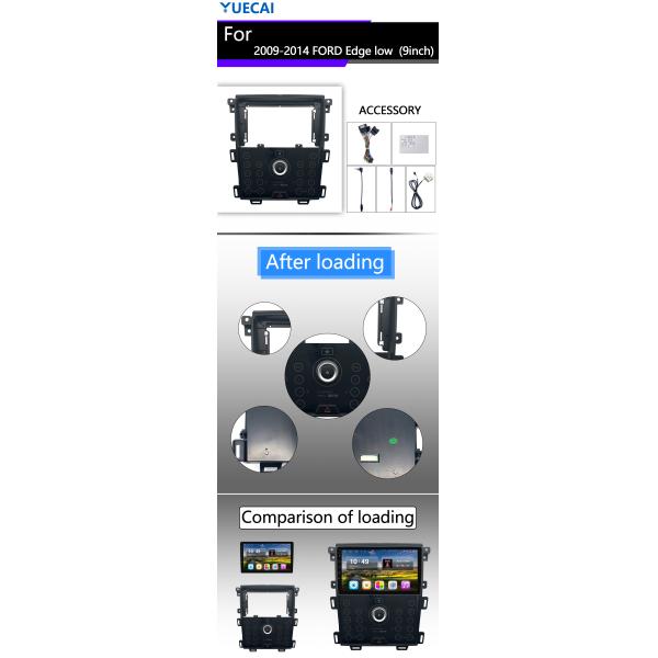 FORD Edge Car Multimedia Player Navigation Car Android Player 9 Inch