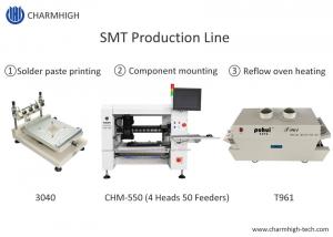 China 3040 Stencil Printer CHM-550 SMT Production Line SMT Chip Mounter Reflow Oven T961 on sale
