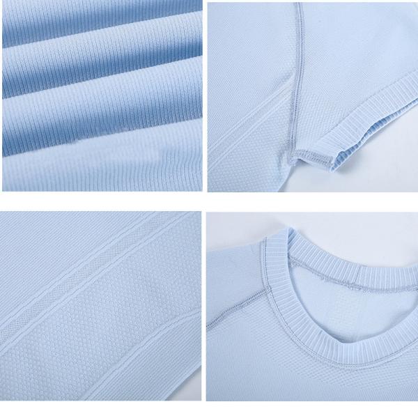 6 Colors Women's Short Sleeve Gym Tops Nylon Quick Drying Athletic Shirts