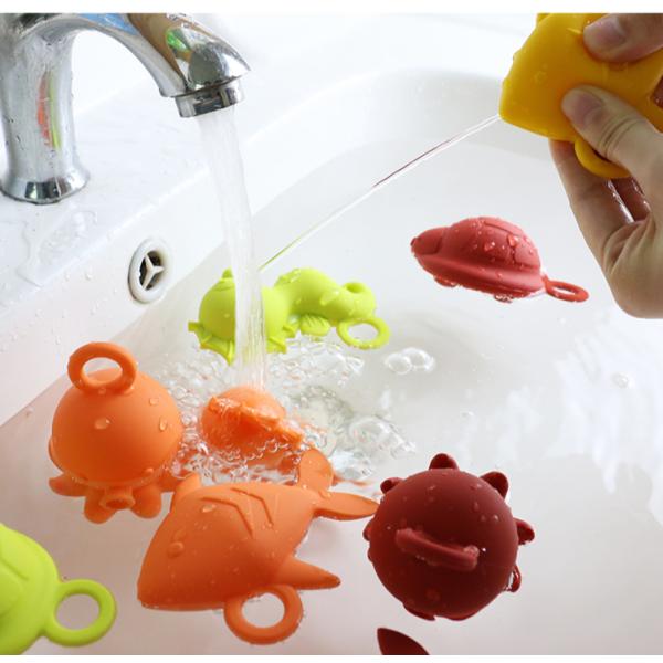 Children Kids Floating Bath Silicone Toys Bpa Free Food Grade