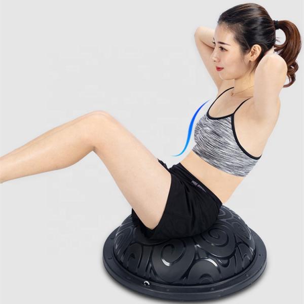 Gym fitness high quality PVC Exercise 58cm diameter Stability Half Pilates Balance Yoga Ball
