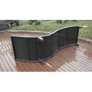 Modern Swimming Pool Waterproof Rattan Sun Lounger With Cushion