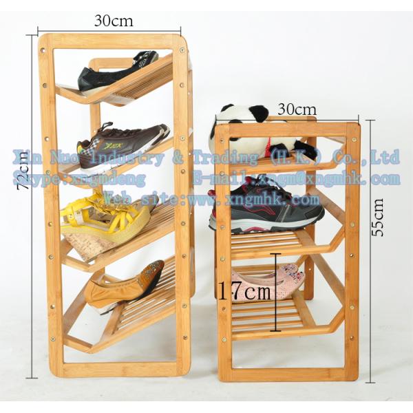 Bamboo shoe rack, bamboo shoe rack, wooden simple shoe rack