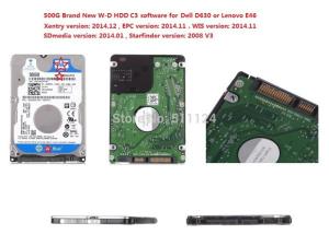 China Brand New 500G WD MB Star C3 HDD Software Added W204 And Offline Coding 2014.12 Xentry DAS on sale