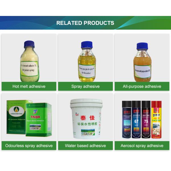 Two Components Water Based Adhesive Upholstery Spray Adhesive