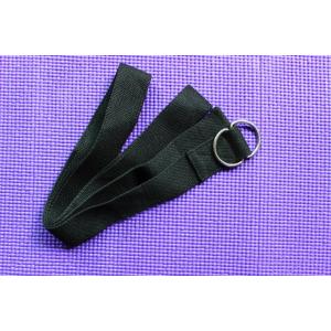 Cheap Black 173cm Cotton Yoga Strap,Yoga Pilates Stretch Strap wholesale