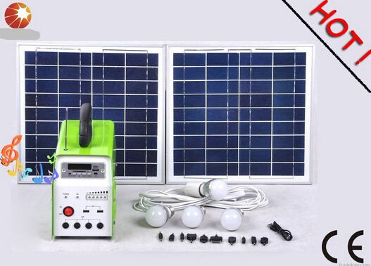 portable solar generator solar home system builted in 300W inverter for AC output