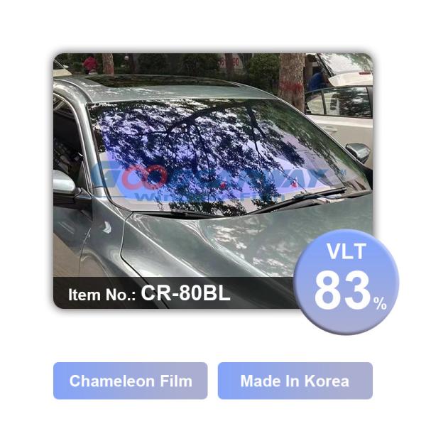 CR80BL Korean Chameleon Film Purple Blue Color Window Film Color Changing Window Film