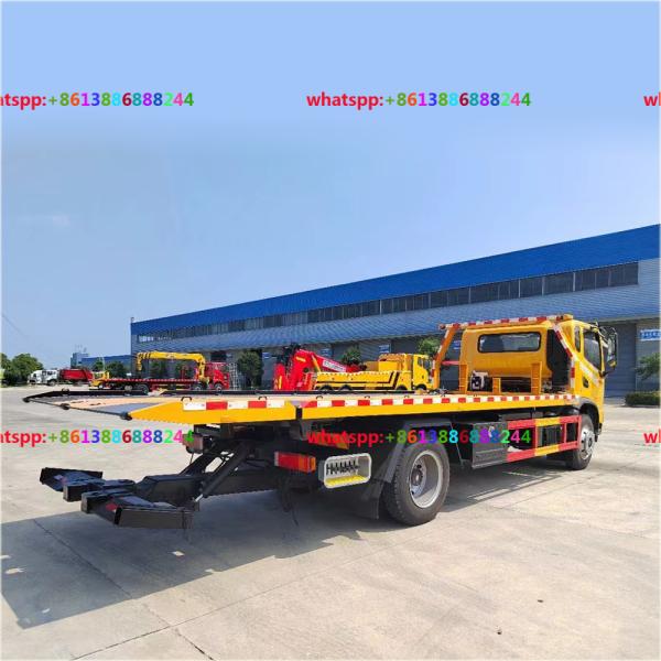 Huashen 5-8 Tons Flatbed Trailer Wrecker Truck Tow Trucks