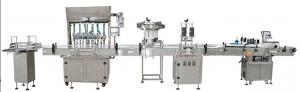 China Automatic Cream Paste Liquid Filling Production Line With Capping Machine Labeling Machine on sale