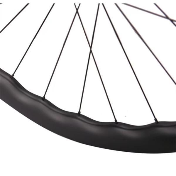 Professional RUJIXU 4550 Matte Carbon Fiber UD Tubular Road Racing Bike Wheels 1650g Center Lock Hub Disc Brake Wheelset