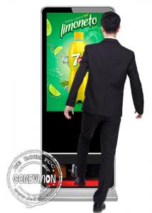 Cheap Shoes Polisher Android LCD Advertising Kiosk Digital Signage Totem 55 Inch wholesale