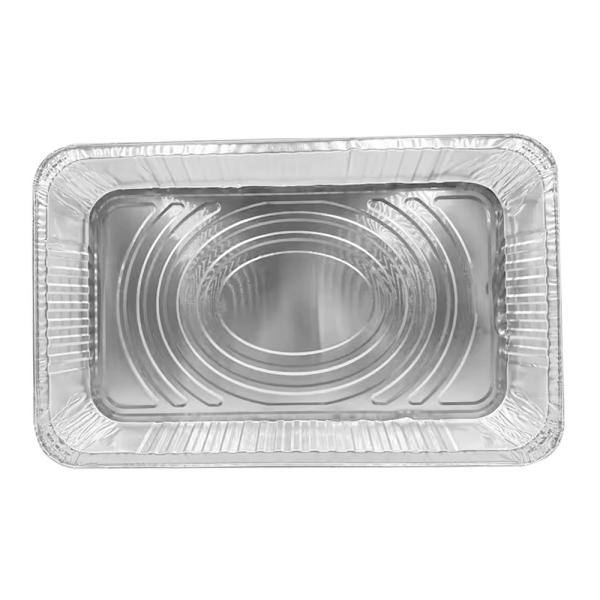 Rectangular Disposable Aluminum Foil Packing Box Pizza Pan Steam Table With Lid