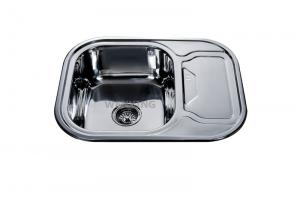 China Sing Bowl One Drain Board Stainless Steel Sink on sale