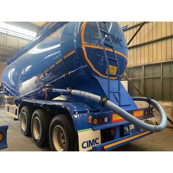 CIMC Three-axle 60-ton tank Car With diesel Engine Set Rigidity and Strength Cement trailer