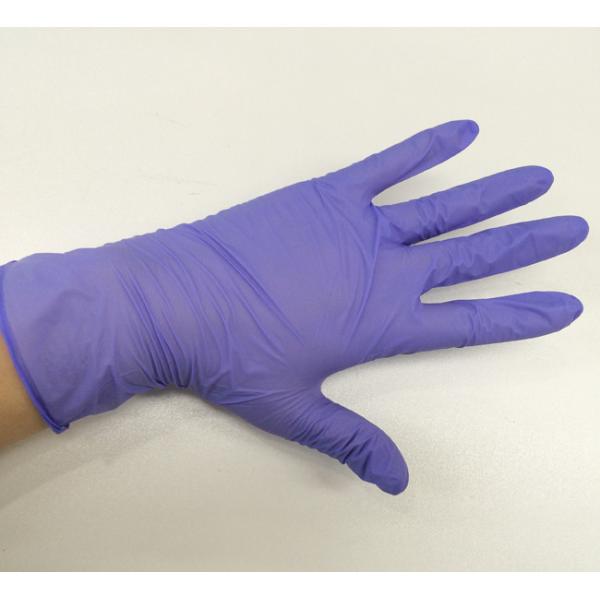 Durable Non Sterile Disposable Nitrile Gloves Powder Free 240mm Length