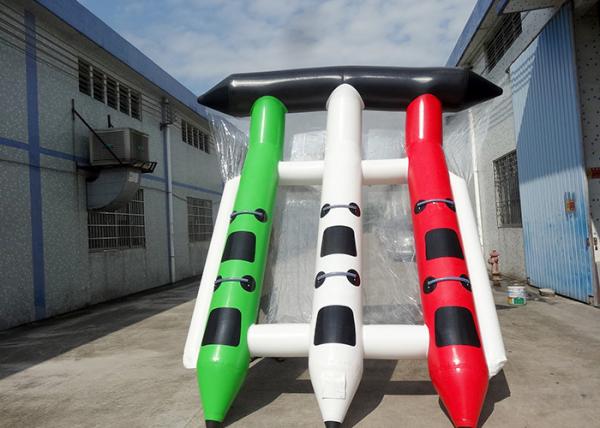 Quality 4 - 6 Person Towable Ski Tube / Inflatable Banana Boat Water Toys For Beach for sale