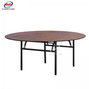 Cheap Fireproof Board Wood Banquet Table Hotel 60 Round Banquet Tables wholesale
