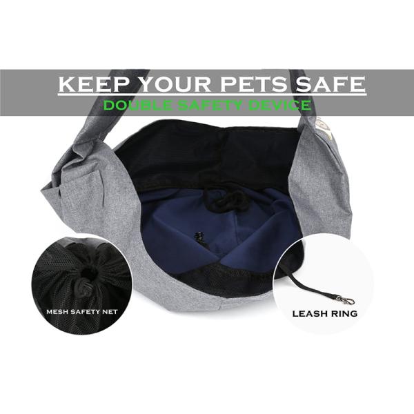 High Safety Pet Sling Carrier Bag With Adjustable Strap Custom Design Support