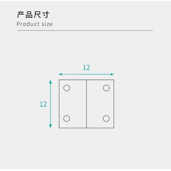 Metal 12mm Furniture Angle Brackets Quick Assembly For Cabinet Connection