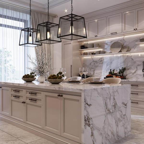 Luxury Complete Full Set White Kichen Cabinets Furniture Solid Wood Walnut Flat Pack Kitchen Cabinets