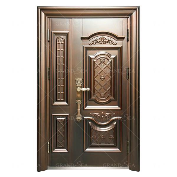 Luxury Design High Quality Low Price Single Double Exterior Security Steel Door Price
