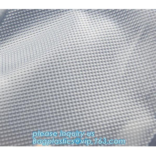 Embossing Resealable Vacuum Food Bags For Household Eco- friendly Texture Vacuum Food Storage Plastic Bag Rolls Moisture