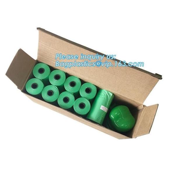 Nappy Baby Disposable Diaper Sacks, Degradable scented disposable baby diaper sack, green tie handle baby diaper sack