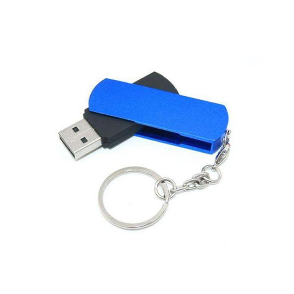 Factory supply 64G 2.0 red color swivel twist metal USB with customized logo and package show life brand