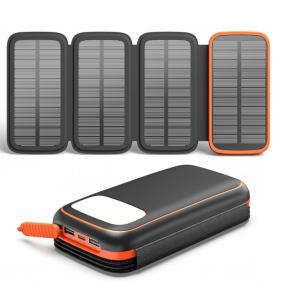 Cheap OEM 12V Portable Solar Panel Solar Powerbank Charger 27000mAh wholesale