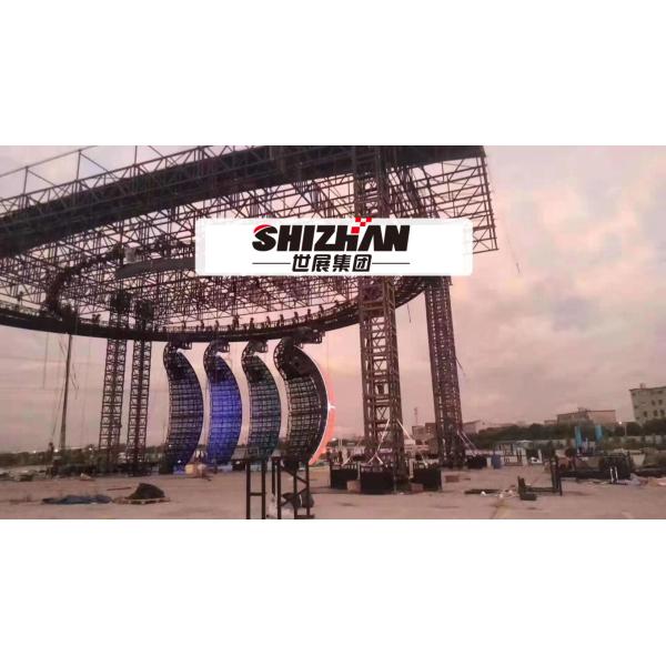 Concert Heavy Duty Truss Long Span LED Ball Stage Lighting Structure Steel Truss Customized