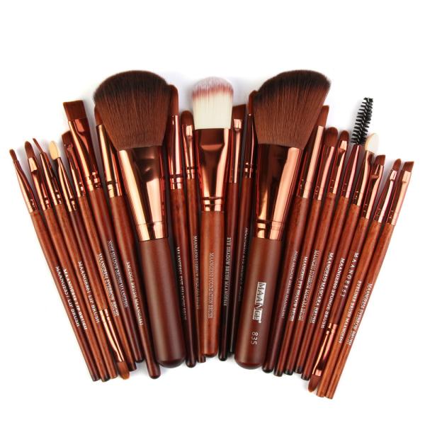 lWholesale Brown Color Makeup Brushes Fan Brush Best Make up Brushes