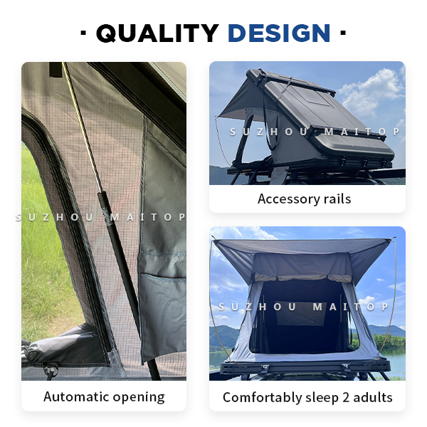 Aluminum Frame Hard Shell Roof Top Tent Car Rooftop Tent for Outdoor Adventure