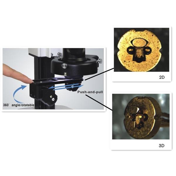 USB Digital 3D LCD Screen Microscope 150x With 95MM Working Distance