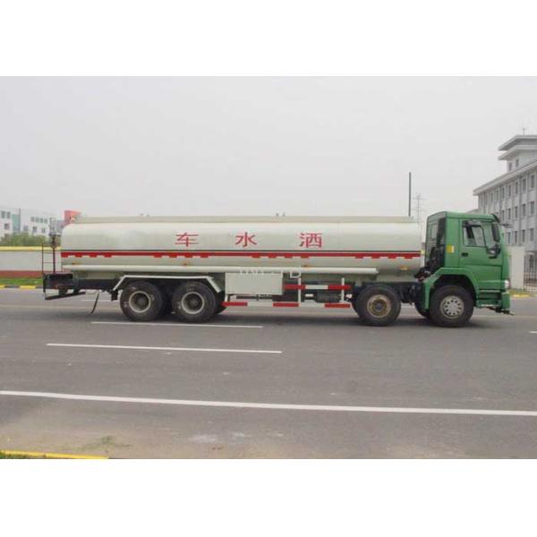 8X4 LHD Euro2 336HP Oil Tank Truck , 30CBM Crude Oil Transportation Trucks