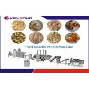 Fried Bugles Snack Food Processing Equipment , Snack Food Extruder Machine