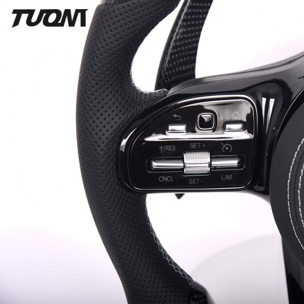 Carbon Fiber Mercedes S63 Amg Steering Wheel Piano Black Trim Customize