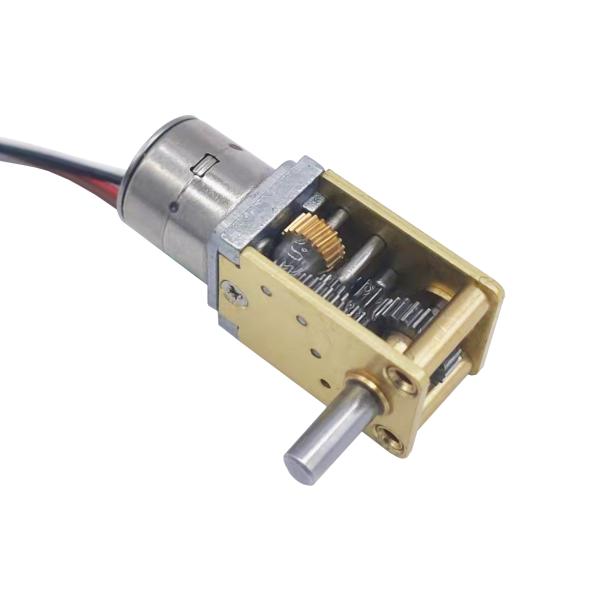 2 Phases Micro Worm Gearbox Stepper Motor 10mm Diameter For Automatic Device