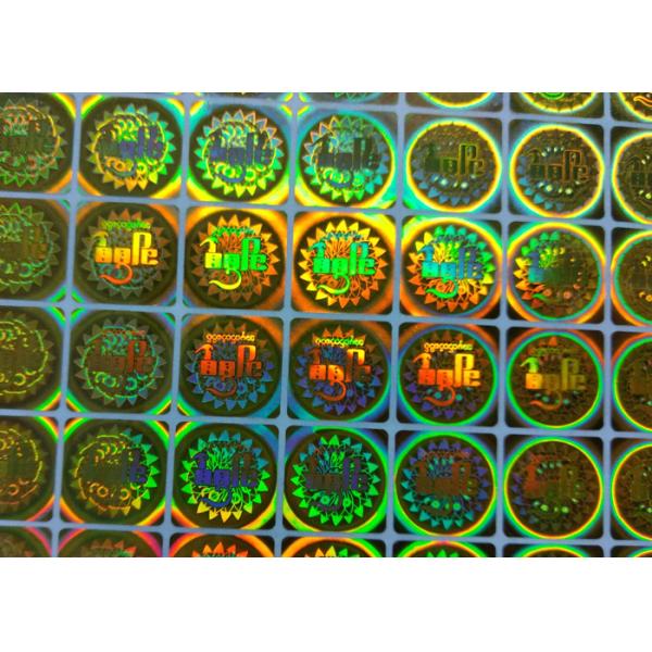 Custom Holographic Stickers Printing 3D Hologram Labels With Design Non-Transferable 3