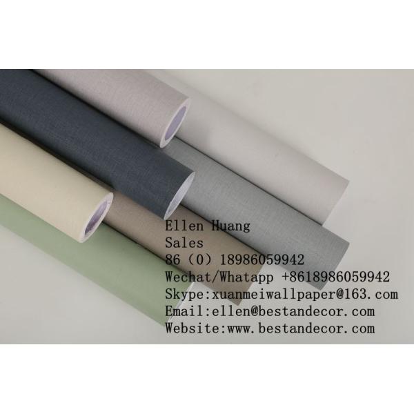 Smoke Proof Pink Fabric Wall Paper For Girls Peel Off Stick Textured Fabric Wallpaper