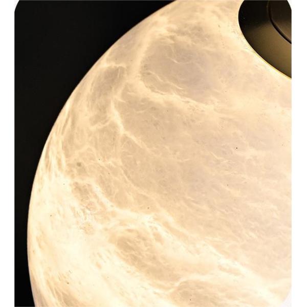 Luxury Indoor Home Decorations Linear Suspension Kitchen Island Living Room Bedroom Round Ball Alabaster Chandelier