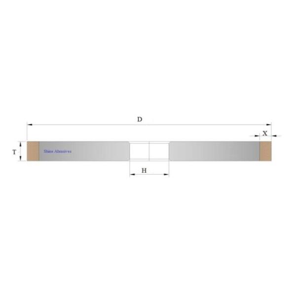 Shine Abrasives CNC Grinding Wheels D64 1A1 Diamond Wheel