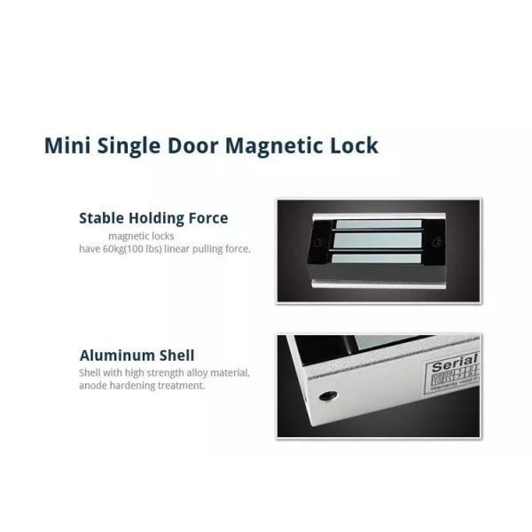 Magnetic Induction 60KG DC 12V Frameless Glass Door Locks