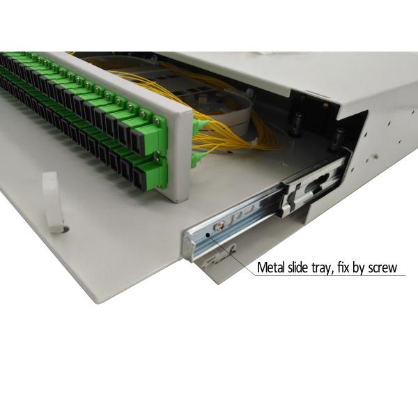 Indoor Metal Slide 2U 48 Port Patch Panel Rack Mount
