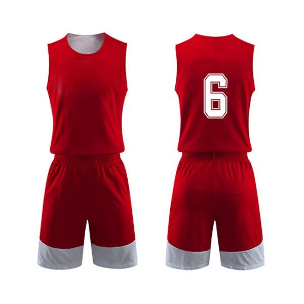 Double Sided Football Training Tracksuits Black Red White Reversible Basketball Jerseys