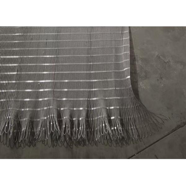 AISI 316 2.0mm 50mm Stainless Steel Cable Mesh For Eagle Fencing