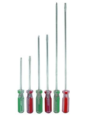 Quality 3", 5", 8" Phillips / Slotted CR - V 6 Piece Color - Coded Best Precision Screwdrivers for sale