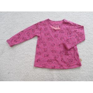 Cheap Pink Girl Long Sleeve Shirt Front Placket With Buttons wholesale